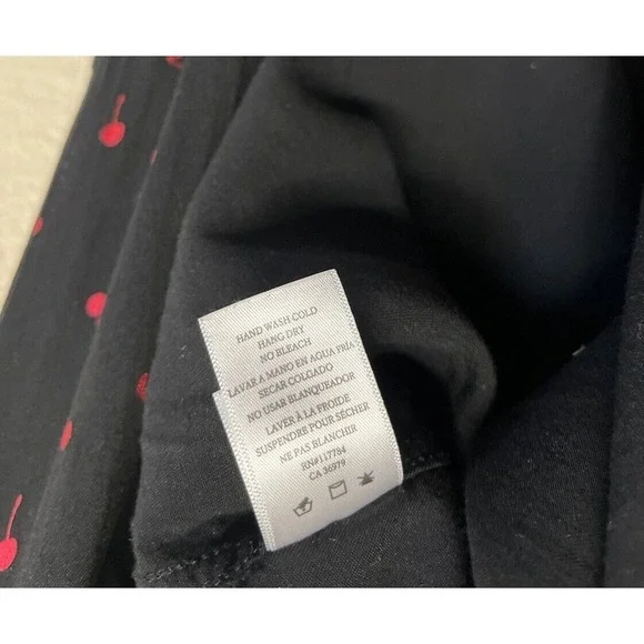 RAILS Women’s Rocsi Metallic Cherry Print Button Down Shirt Black Red Size S - Picture 6 of 11